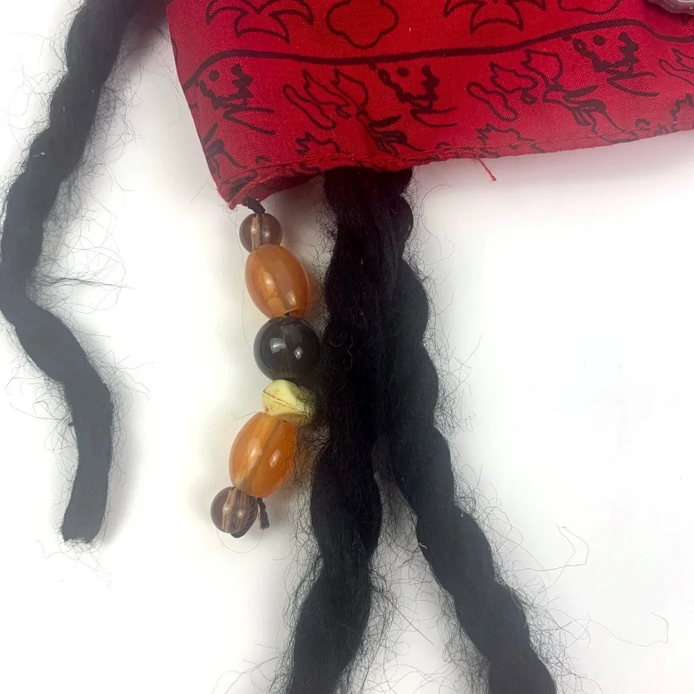VTG Disney Pirates of the Caribbean Dead Mans Chest Head Band‎ Youth Beads Coins